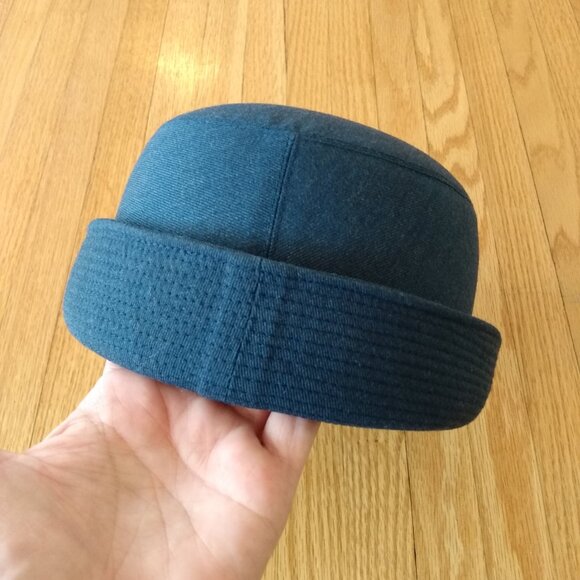 Vintage 80s Wool Air Force Hat: Women's Military Uniform, Size 21 1/2 - Picture 8 of 12